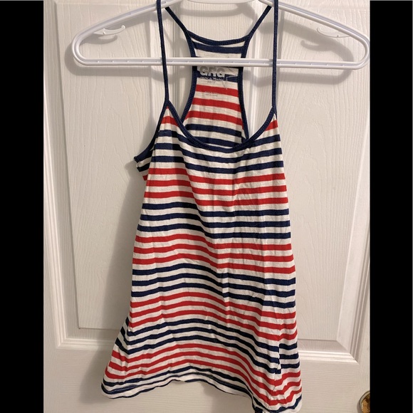 Garage Red, White and Blue Tank Top | Size XS